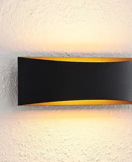 Nástenné svietidlá Arcchio Nástenné svietidlo Arcchio LED Jelle, 27 cm, čierne