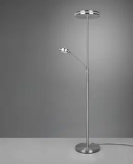 Stojacie lampy Trio Lighting LED lampa Franklin, lampa na čítanie, nikel matná
