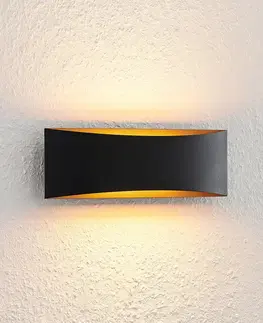 Nástenné svietidlá Arcchio Nástenné svietidlo Arcchio LED Jelle, 27 cm, čierne