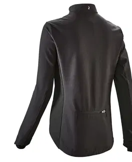 bundy a vesty Dámska zimná bunda na cestnú cyklistiku 100 čierna
