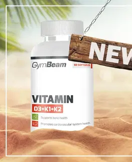 Vitamín D Vitamin D3+K1+K2 - GymBeam  120 kaps.
