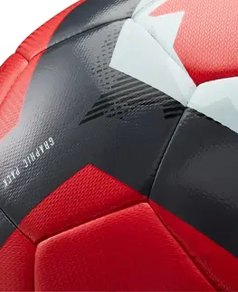 futbal Futbalová lopta F500 Hybride veľkosť 5 sneh a hmla červená