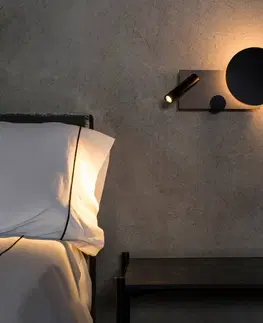 Nástenné svietidlá FARO BARCELONA Nástenné LED svetlo Klee, sivá, pravý variant