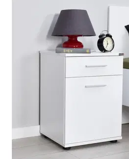 Nočné stolíky Adore Furniture Nočný stolík 57x40 cm biela 