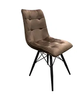 Čalúnené stoličky Stolička Factory Brown G062-8
