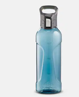kemping Turistická plastová fľaša MH500 s rýchlouzáverom 0,8 litra modrá