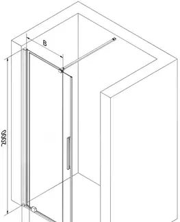 Sprchovacie kúty MEXEN/S - Velár posuvné sprchové dvere 100, transparent, chróm 871-100-000-01-01