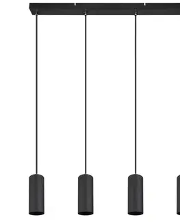 Závesné osvetlenie Závesné svietidlo Witmo,v: 120cm, Čierna