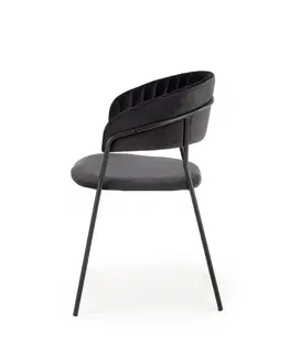 Jedálenské stoličky a kreslá Jedálenská stolička K426 Halmar Čierna