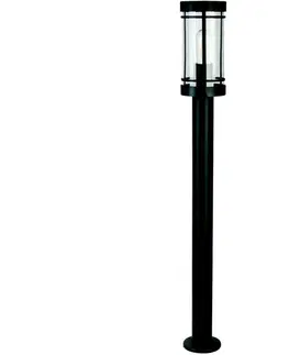 Záhradné lampy Eurolamp Vonkajšia lampa 1xE27/15W/230V 80 cm IP44 čierna 