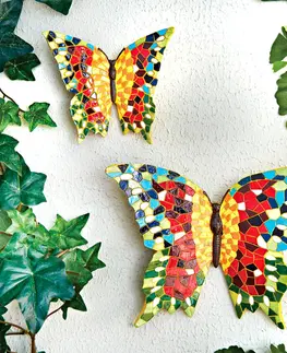 Drobné dekorácie a doplnky 2 nástenné dekorácie Motýle