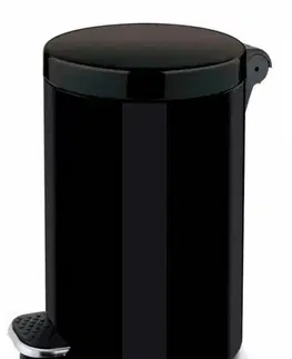 Odpadkové koše Kinekus Kôš na odpad nášľapný 20 l, oceľový, čierny