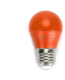 LED osvetlenie  B.V. LED Žiarovka G45 E27/4W/230V oranžová -  