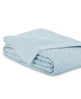 Prikrývky na spanie AmeliaHome Prehoz na posteľ Ophelia modrá, 220 x 240 cm