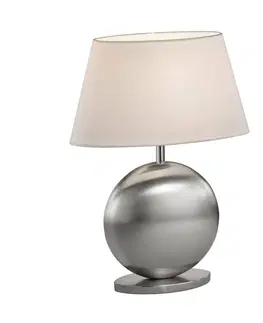 Stolové lampy BANKAMP BANKAMP Asolo stolná lampa biela/nikel výška 41 cm