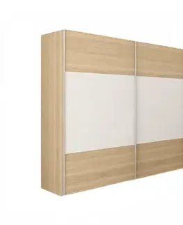 Spálňové zostavy Spálňový komplet (posteľ 180x200 cm), dub sonoma/biela, GABRIELA NEW