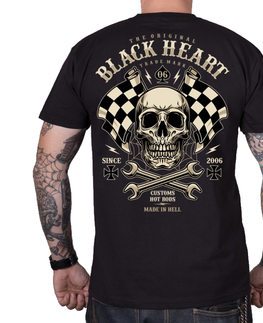 Pánske tričká Tričko BLACK HEART Starter čierna - L