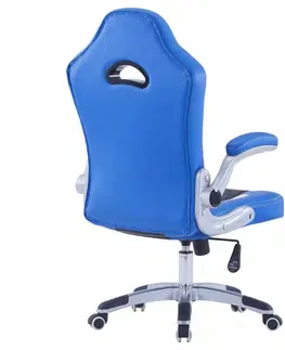 Kancelárske stoličky Herné kreslo umelá koža Dekorhome Čierna / sivá