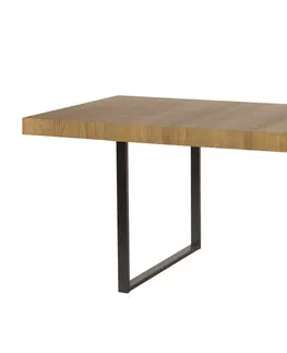Jedálenské stoly MAGNOLIA 40 rozkladací jedálenský stôl, dub rustikal/čierna