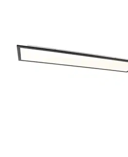 Stropne svietidla Moderné stropné svietidlo čierne vrátane LED 120 cm - Obj