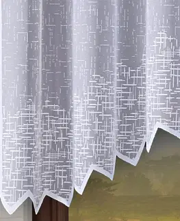 Záclony Forbyt, Hotová záclona alebo balkónový komplet, Olympia, biela 200 x 250 cm