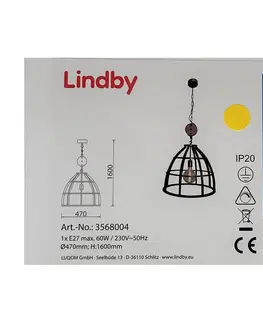 Svietidlá Lindby Lindby - Luster na reťazi MAXIMILIA 1xE27/60W/230V 