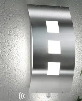 Vonkajšie nástenné svietidlá so senzorom CMD Vonkajšie nástenné svietidlo ušľachtilá oceľ