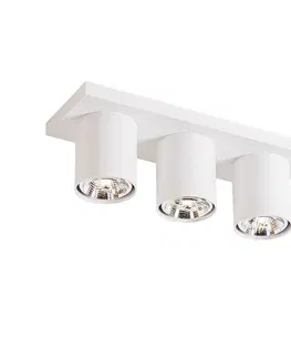 Bodove svetla Moderné stropné bodové svietidlo biele 3-svetlo - Tubo
