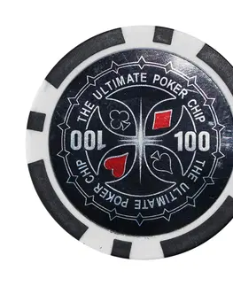 Ostatné spoločenské hry Poker žetón MASTER s hodnotou - čierny
