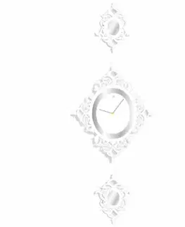 Hodiny Nástenné akrylové hodiny Glamour Flex z82-1, 145 cm, biele