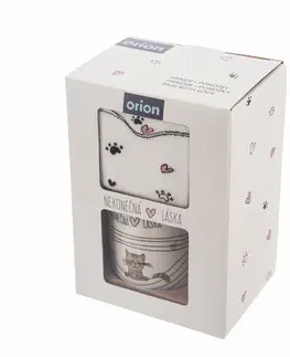 Hrnčeky a šálky Orion Keramický hrnček Nekonečná láska Mačka