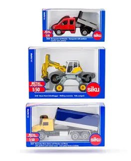 Hračky - dopravné stroje a traktory SIKU - Super - set 3 stavebných strojov B, 1:50