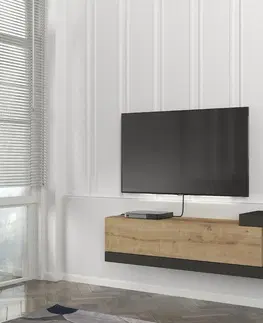 TV stolíky VELIERO moderný TV stolík, sapphire / antracit