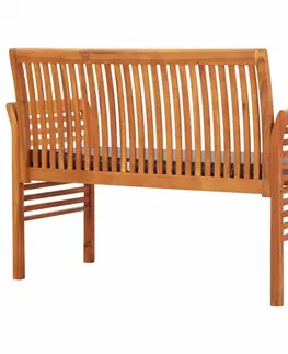 Záhradné lavice Záhradná lavica 120cm akáciové drevo Dekorhome Sivá
