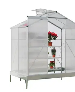 Záhradné skleníky Záhradný skleník, polykarbonát, 190x130x219cm, KACEN TYP 1