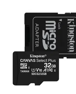 Pamäťové karty Kingston Canvas Select Plus microSDHC 32GB SDCS2/32GB

