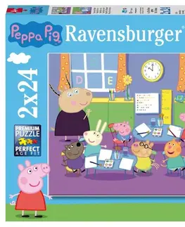 Hračky puzzle RAVENSBURGER - Prasiatko Peppa 2x24 dielikov