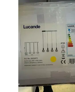 Svietidlá Lucande Lucande - Luster na lanku ABLY 4xE14/40W/230V 