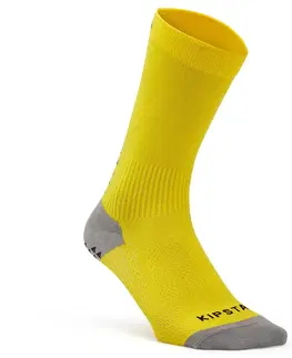 ponožky Krátke protišmykové futbalové ponožky VIRALTO II MiD žlté