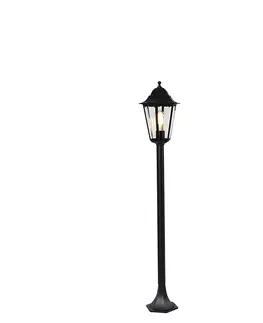 Zahradne stlpove lampy Stojanové vonkajšie svietidlo čierne 120 cm IP44 - New Orleans