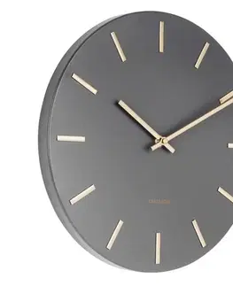 Hodiny Karlsson 5821GY Dizajnové nástenné hodiny pr. 30 cm