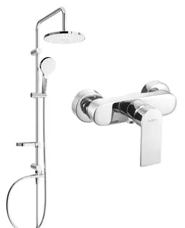 Sprchy a sprchové panely MEXEN/S - Erik sprchový stĺp vrátane sprchovej batérie Royo, chróm 72240205-00