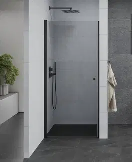Sprchovacie kúty MEXEN - Pretória sprchové dvere krídlové 100, transparent, čierna 852-100-000-70-00