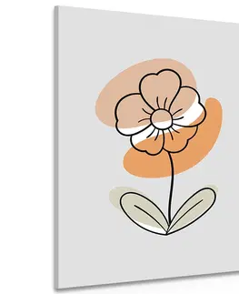 Obrazy kvetov Obraz minimalistický kvet No4