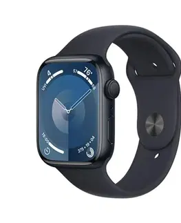 Inteligentné hodinky Apple Watch Series 9 GPS 45mm Midnight Aluminium Case with Midnight Sport Band - SM MR993QCA