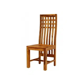 Jedálenské stoličky Stolička Gani z indického masívu palisander