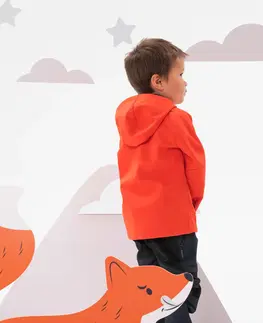 turistic Detská turistická softshellová bunda MH550 2-6 rokov oranžová
