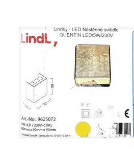 Svietidlá Lindby Lindby - LED Nástenné svietidlo QUENTIN LED/5W/230V 