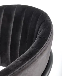 Jedálenské stoličky HALMAR K426 jedálenská stolička čierna