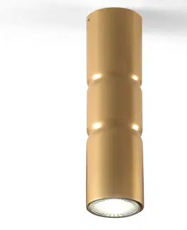 Bodové svetlá Metallux Stropné nadstavbové svietidlo Turbo stabilné zlaté